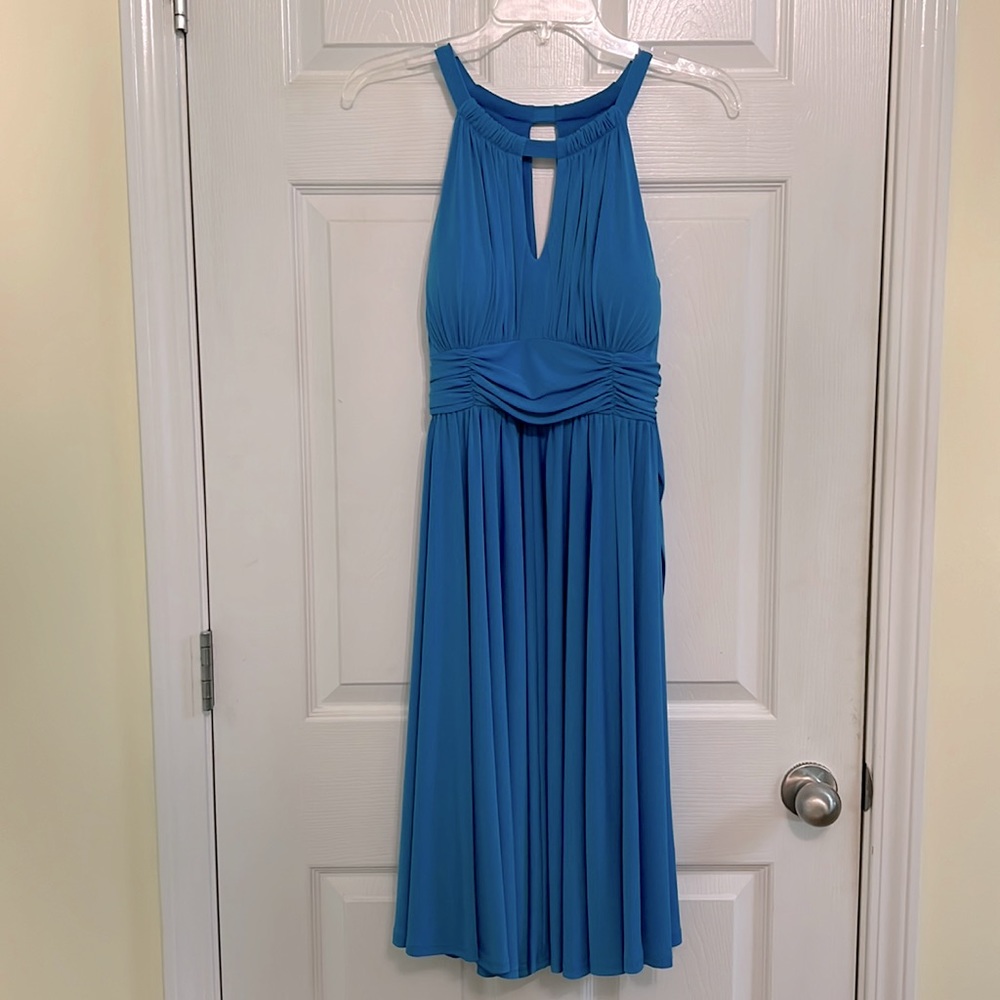 NEW DIRECTIONS Teal Knee Length Dress